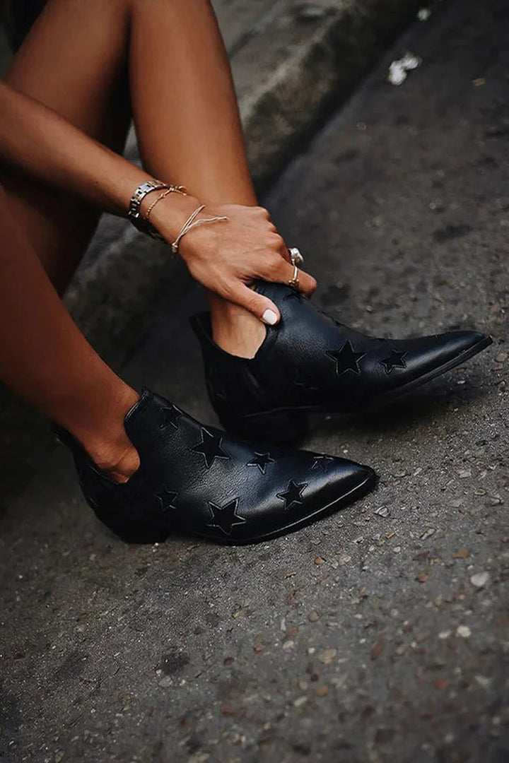 STIVALETTI TEXANI CON STELLE