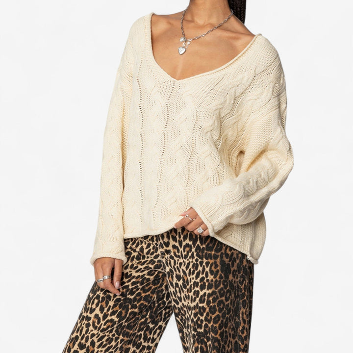 Myriam  Maglione ha lavorato una maglia accogliente