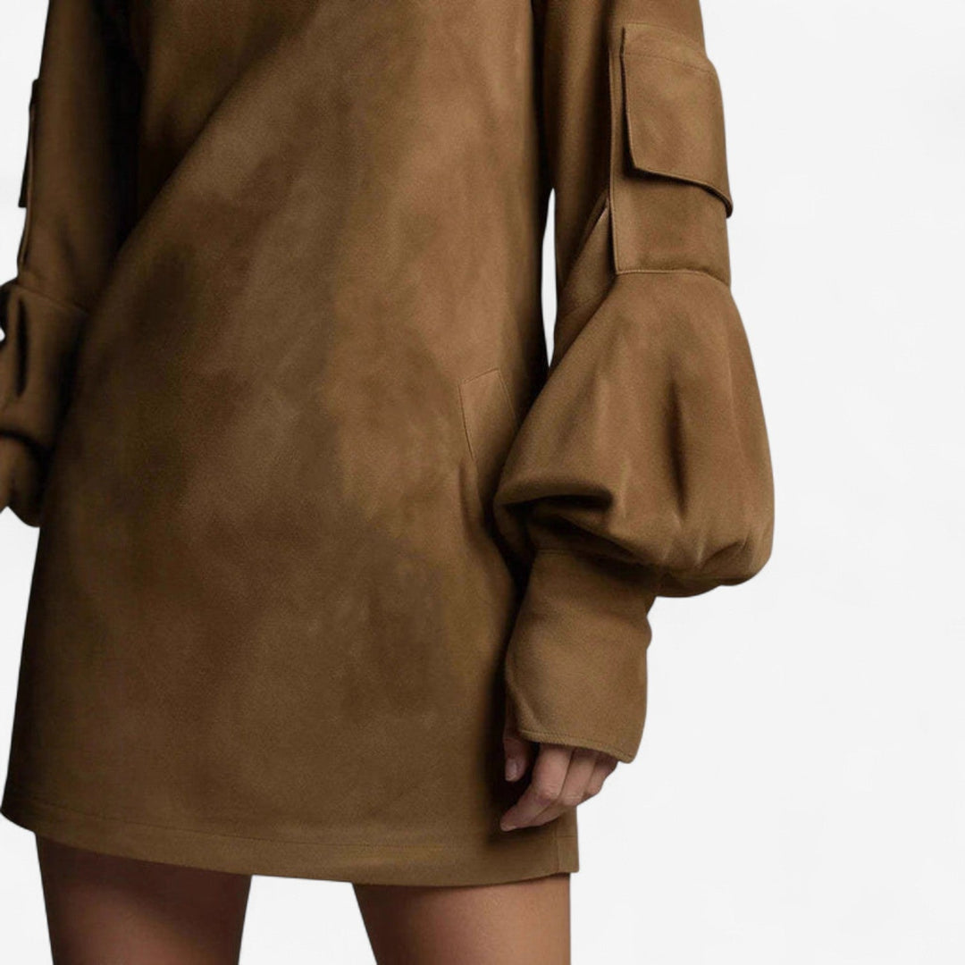 Tania  Mini abito con collo alto