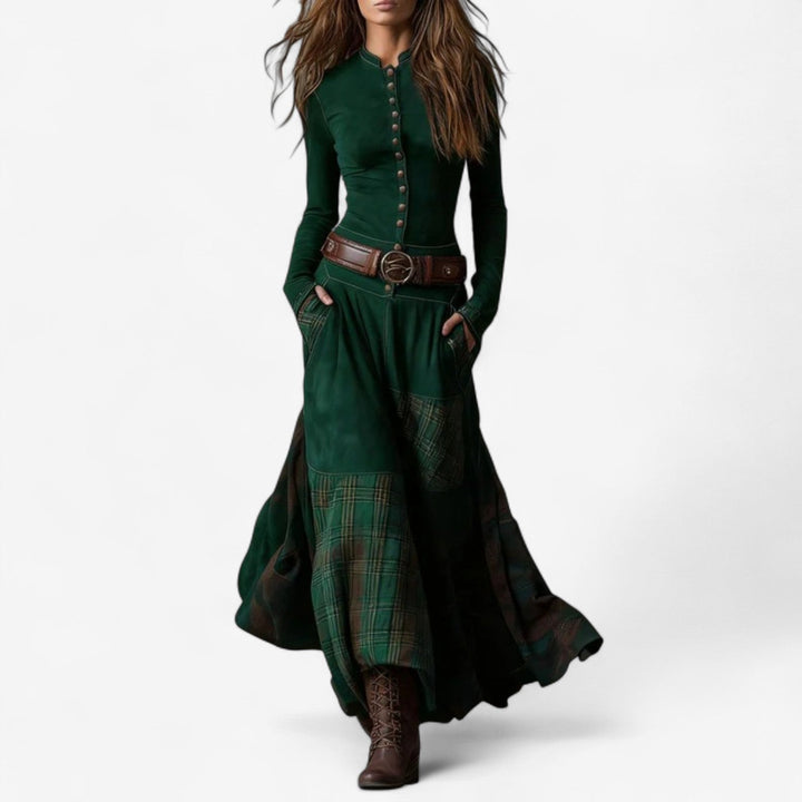 Garnier  Abito in pelle scamosciata